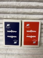 Vintage Fred Olsen Line Doppelpack Spielkarten Packs noch versiegelt