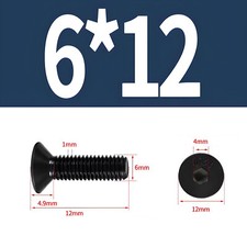 M6 DIN 7991 12.9 Stahl
