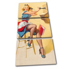 Vintage Girl Poster Sexy Retro