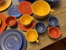 Keramik Tassen Set Scela Portugal Espresso und Jumbotassen 12er Set Bunt