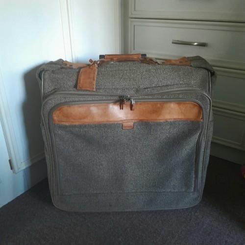 Hartmann vintage tweed leder - vintage, tweed/leder