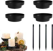 4set kerzenhalter adventskranz - kerzenhalter,