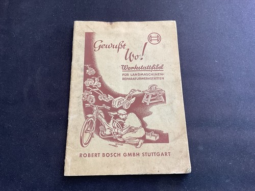 Alte bosch werkstatt buch - bosch,