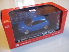 Seat Ibiza SC * Gallia Blau * original Seat * 1:43 Fischer Modell * Neu & OVP