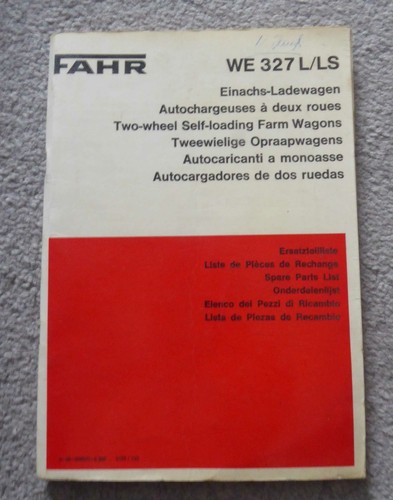 Fahr einachs ladewagen we - fahr,