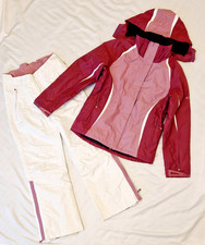 Skianzug Jacke Hosen Damen Gr. 36 Lila Weiß 