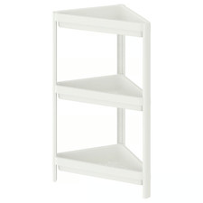 IKEA VESKEN Eckregal weiß