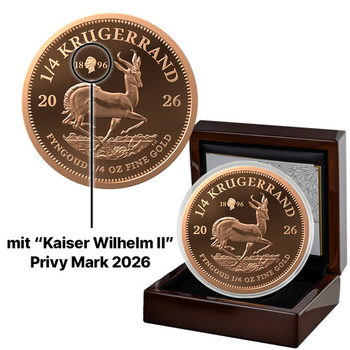 Unze gold krügerrand - 1/4,