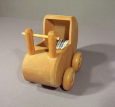 Original HAIST / Grimms Massivholz Kinderwagen Holz Puppenwagen für Puppenstube