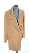 The Row Mantel Baby Camel Blazer Kerbkragen verdeckter Verschluss Gr. US 8 UK 12