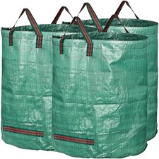 3X Gartensack 272L Grünschnitt XXL Laubsack faltbar Gartenabfallsack Grünschnitt