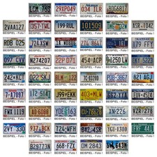 USA Nummernschild Auto