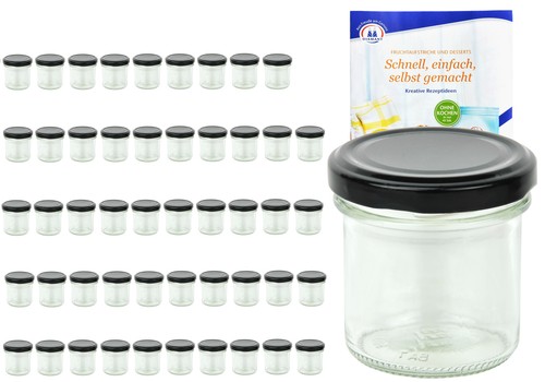 Sturzgläser 167ml schwarz - 50,