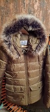 Damen Winterhacke, 38, von Barbor, khaki, mir der abnehmbaren Kunstfell