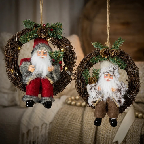 Deko weihnachtsmann 2er set - weihnachtsmann,
