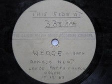 Donald Hunt Wedge - Bach 7"