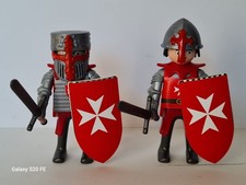 PLAYMOBIL CUSTOM 2 KREUZRITTER FIGUREN UNIKAT