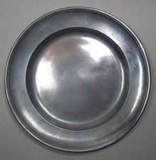 ZINNTELLER, gemarkt „ICZ“, 21 cm