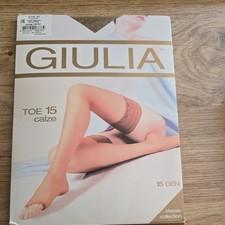 Giulia Toe 15 calze Halterlose Strumpfhose Gr. M/L ohne Zeh Tanzstrumpfhose