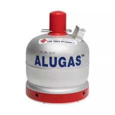 Alugas 6 kg Gasflasche Propangasflasche Eigentum 10 Jahre TÜV Tara 3,7 kg leer