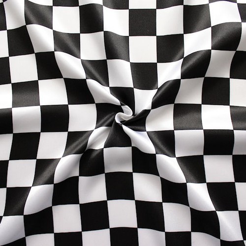 Satin stoff start ziel flagge - satin,