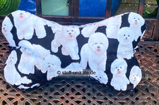 NEU* Leseknochen* Nackenkissen *Bichon Frise* Hund* Reise *Entspannung* UNIKAT