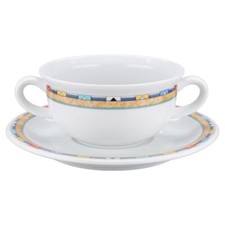 Suppentasse mit untere - suppentasse,