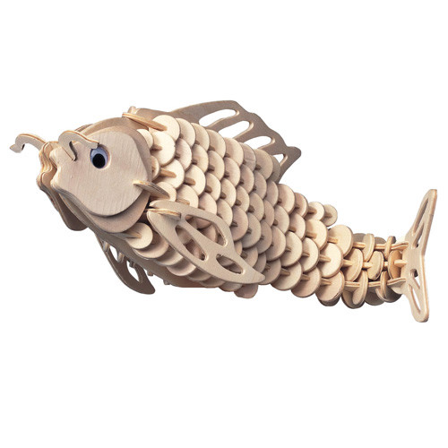 Karpfen holzbausatz fisch - holzbausatz,