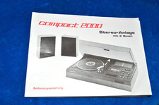 Bedienungsanleitung, Stereo-Anlage Compact 2000