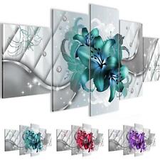 Wandbilder Wohnzimmer XXL Blumen Lilien Moderne Bild Abstrakt