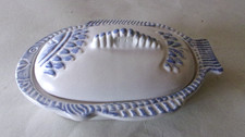 Keramik Servierschale mit Deckel in Fischform für Fischdosen Fischdosenhalter