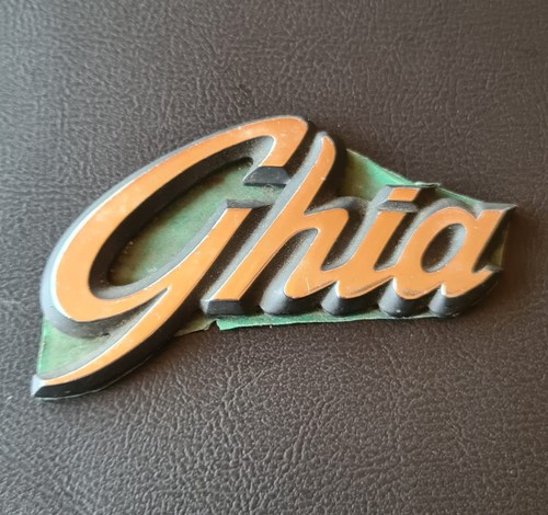 Oldtimer ford ghia emblem - emblem, neu