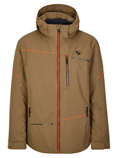 Ziener Herren Skijacke TOROA AS Walnut Braun 50 AquaShield Ski Jacket Mens