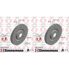 2X ZIMMERMANN SPORT-BREMSSCHEIBEN 360mm VORNE passend für PORSCHE MACAN