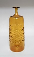 Lauscha Bernsteinfarbene Vase