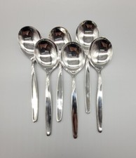 WMF Rom SUPPENTASSENLÖFFEL 6 Stück Cromargan Tassenlöffel