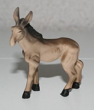 Krippenzubehör Tierfigur Esel stehend 6 cm h  Polyresin  5 cm x 1,6 cm SF Krippe