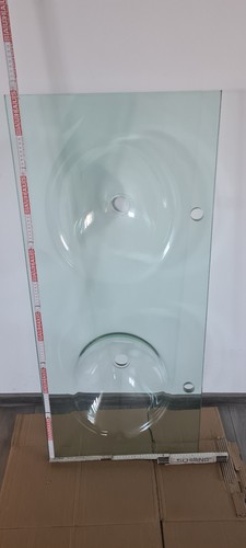 Glas doppelwaschtisch 120 - glas,