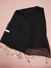 Stola, Schwarz Mit Goldenen Palaitten, Neu, Sehr Guter Zustand