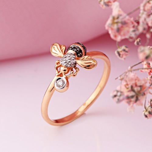 Biene sokolov ring rotgold - ring,