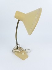 Tischleuchte Hexenhut 60er Jahre Schrumpflack gelb Tischlampe Lampe Leuchte (EB)