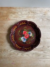 Floral bemalte Holzplatte