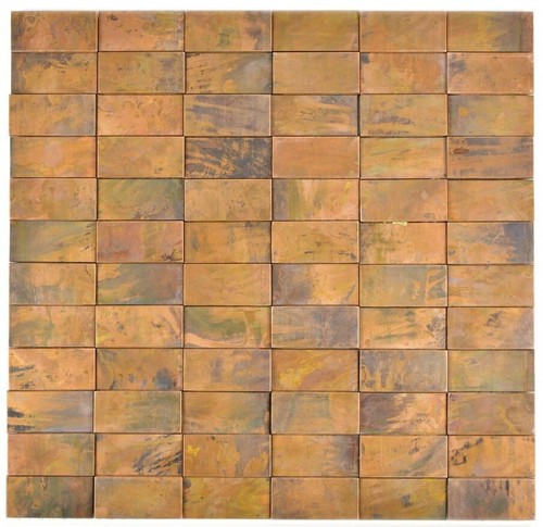 Mosaikfliese kupfer stäbchen - mosaikfliese,