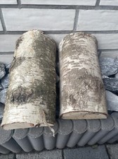 Holz Birkenholz Gespaltet Deko ca. 25 X 12 Cm. Natur