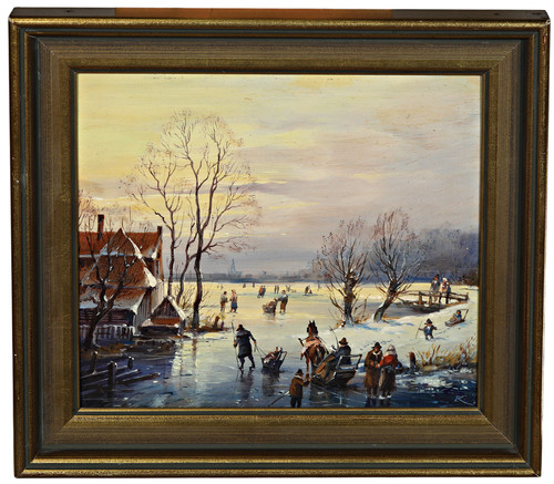 Historische winterszene - historische,