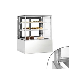 GGM Gastro Kühl- & Kuchenvitrine - 900mm - Doppelverglasung - mit 2 Ablagen