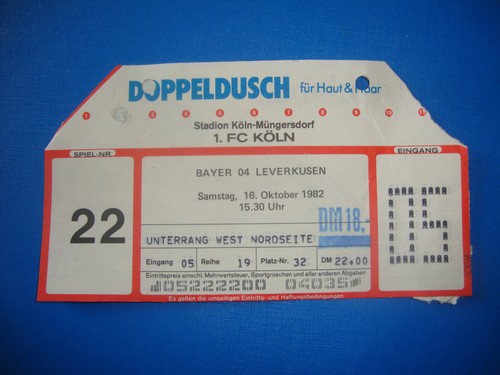 Ticket fc köln - 82/83,