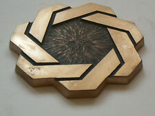 Grabsteinplatte,Grabplatte,Grabschmuck,Bestattung,Messing,massiv,gebraucht,VHB