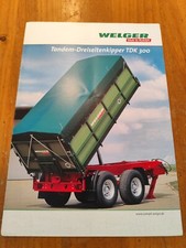 Welger  Dreiseitenkipper TDK 300 Prospekt traktor prospekt tractor brochure 26