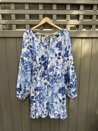 Kleid tunika mit blauem - kleid,